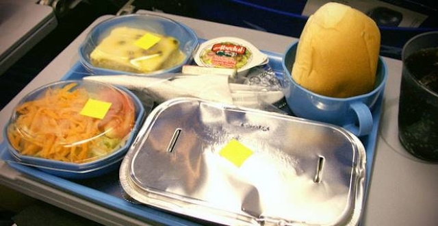 Comida en el avión