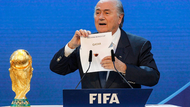 Joseph Blatter durante el anuncio de Catar como anfitrión de la Copa Mundial de Fútbol de la FIFA 2022, el 2 de diciembre de 2010. Anja Niedringhaus / AP