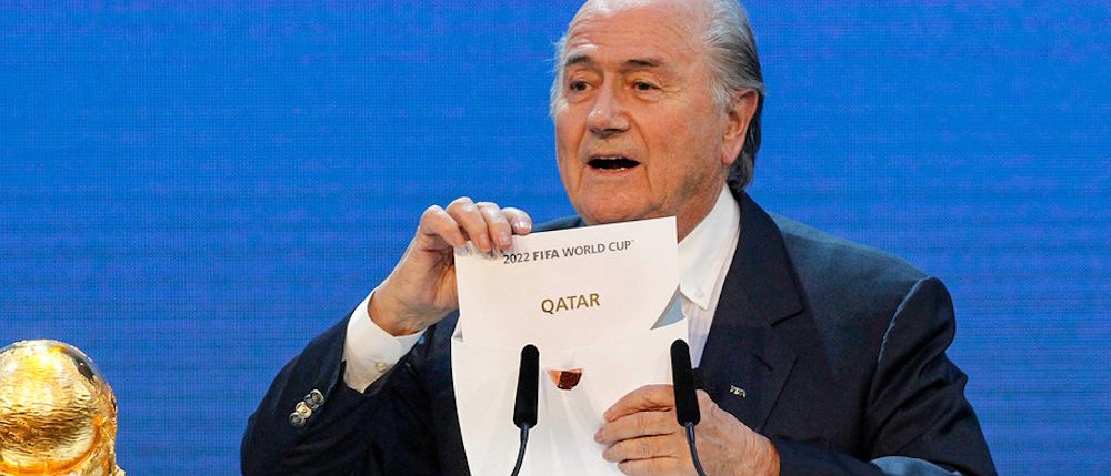 Joseph Blatter durante el anuncio de Catar como anfitrión de la Copa Mundial de Fútbol de la FIFA 2022, el 2 de diciembre de 2010. Anja Niedringhaus / AP