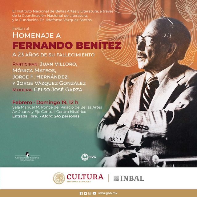 Homenaje a Fernando Benítez. Foto: Cortesía