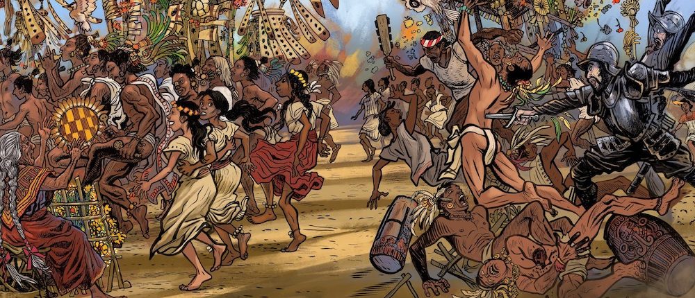 La caída de Technochtitlán