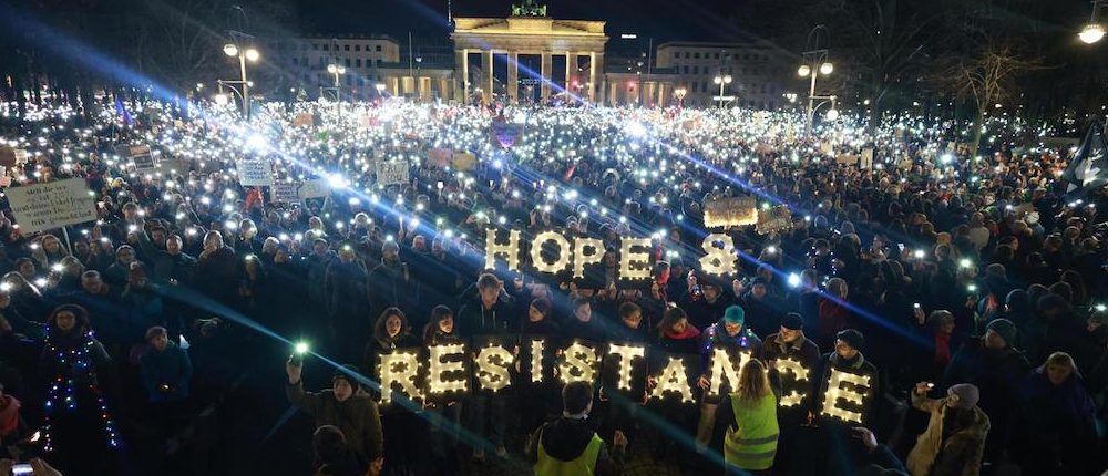 Multitudinaria marcha en Berlín